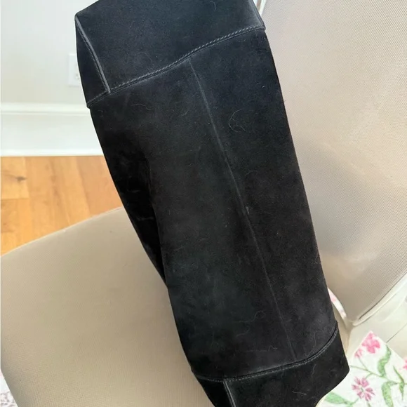 Large Black Suede Gucci Hobo Bag - Picture 8 of 14